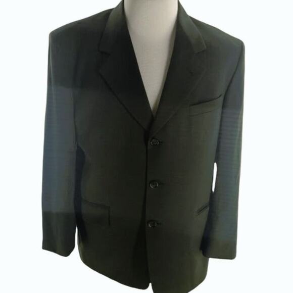 Claudio Morelli Men's Lapel Notch 3-Button Sport Coat Suit Jacket 42 Short - Picture 1 of 10